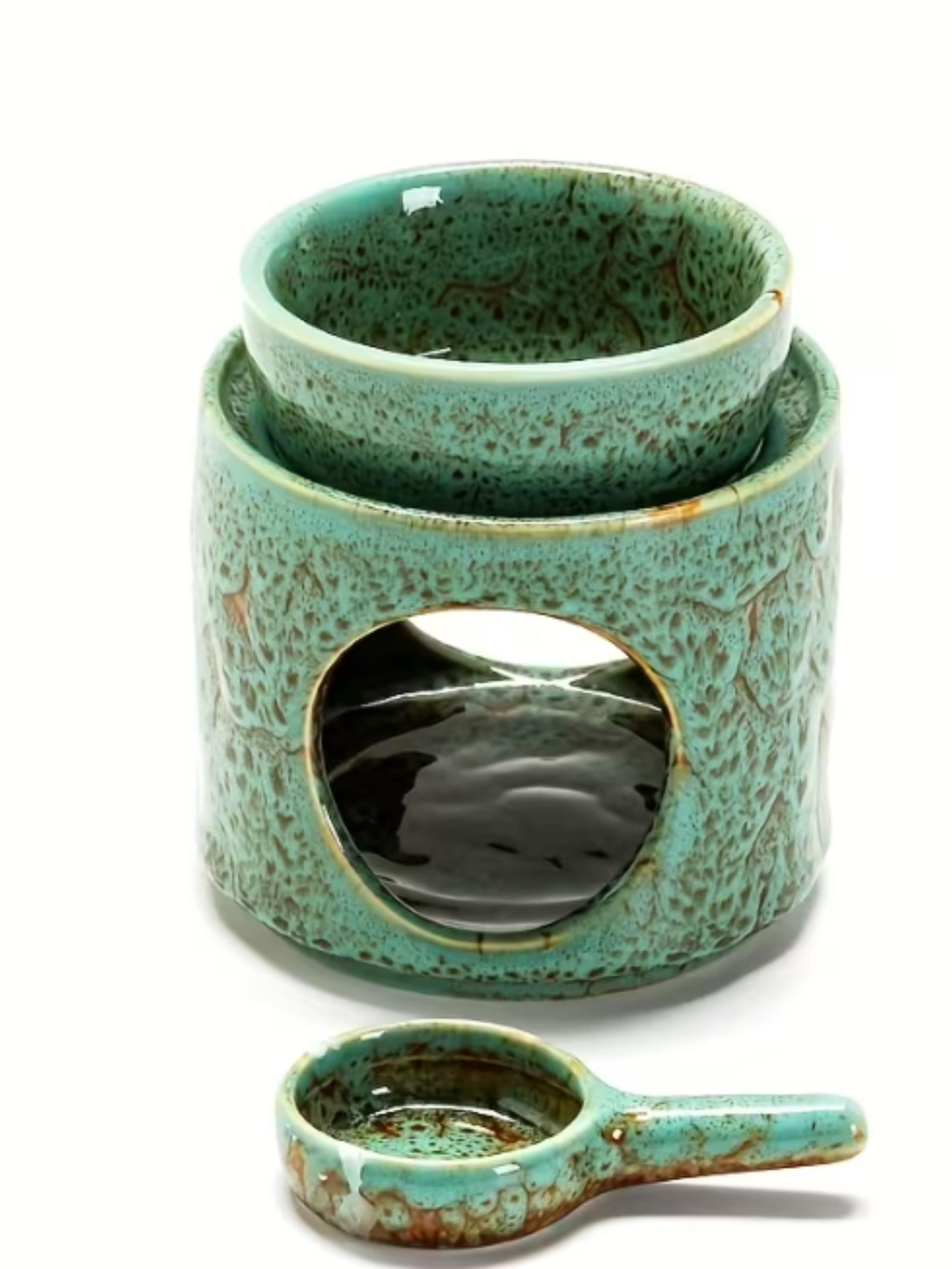 KERAMINIS KVAPŲ IR ETERINIŲ ALIEJŲ DEGIKLIS SU ŽVAKUTE