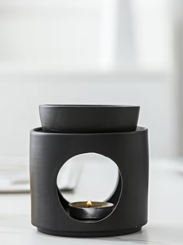 MODERNUS KERAMINIS ETERINIŲ ALIEJŲ DEGIKLIS SU ŽVAKUTE